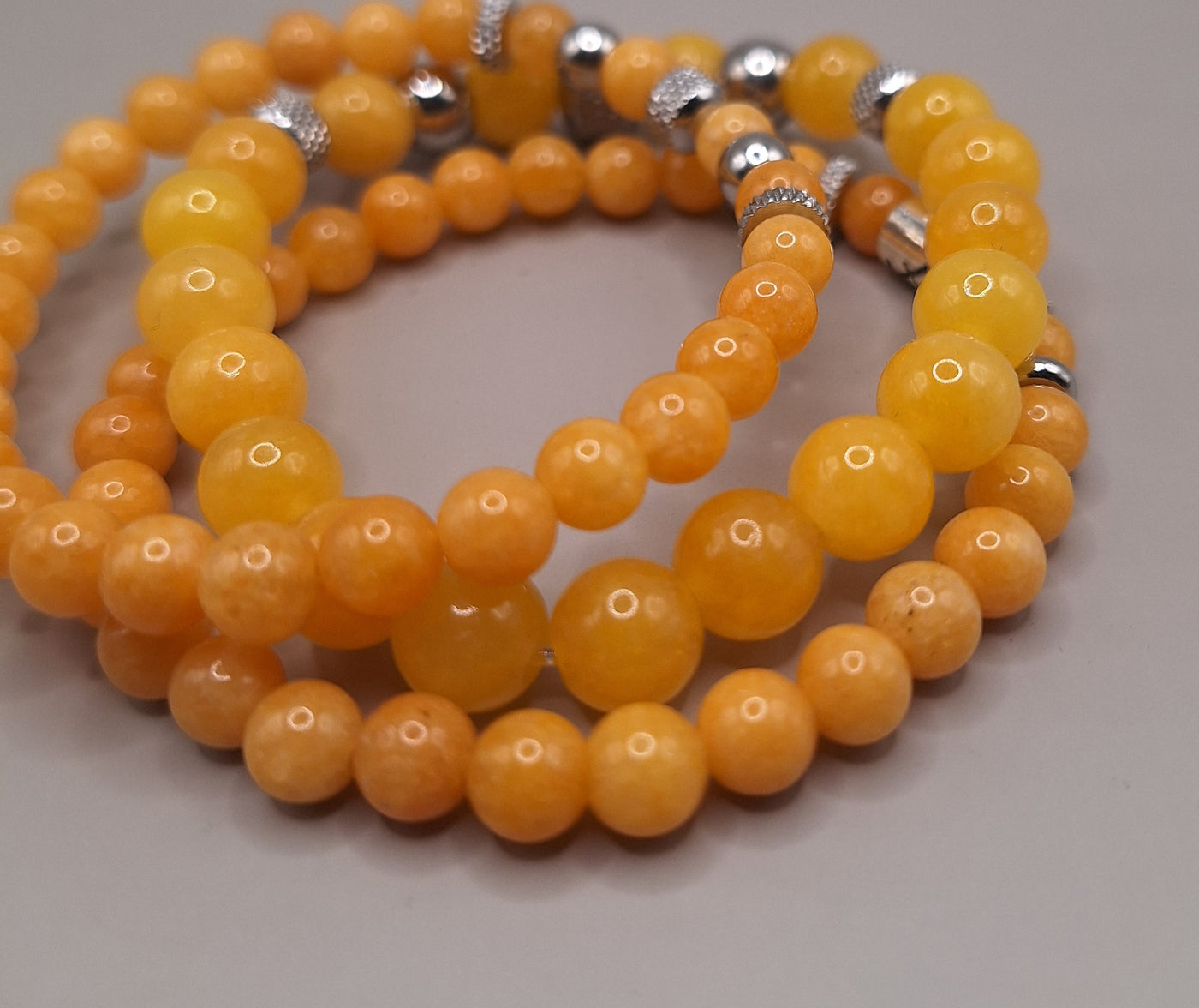 Gele jade armband