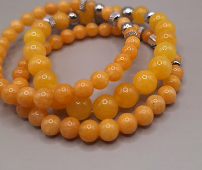 Gele jade armband