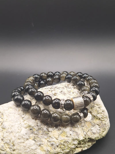 Obsidiaan armband