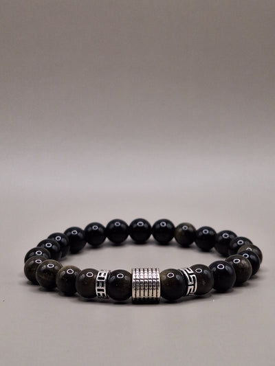 Obsidiaan armband